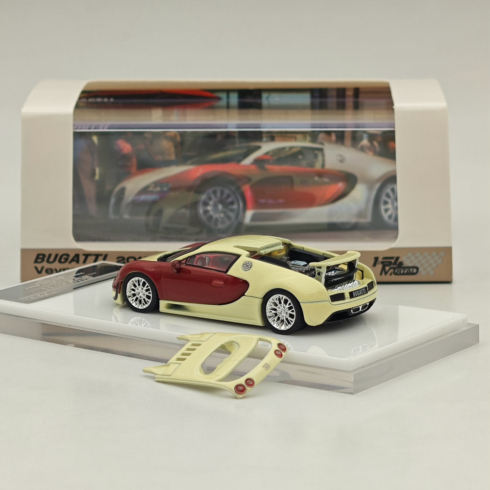 Mortal 1:64 Bugatti Veyron Super Sport Car Models Diecast Toys Collection Gifts Miniature Metallic Two-Tone
