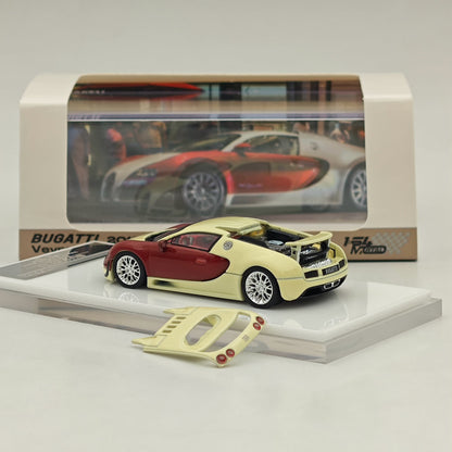 Mortal 1:64 Bugatti Veyron Super Sport Car Models Diecast Toys Collection Gifts Miniature Metallic Two-Tone