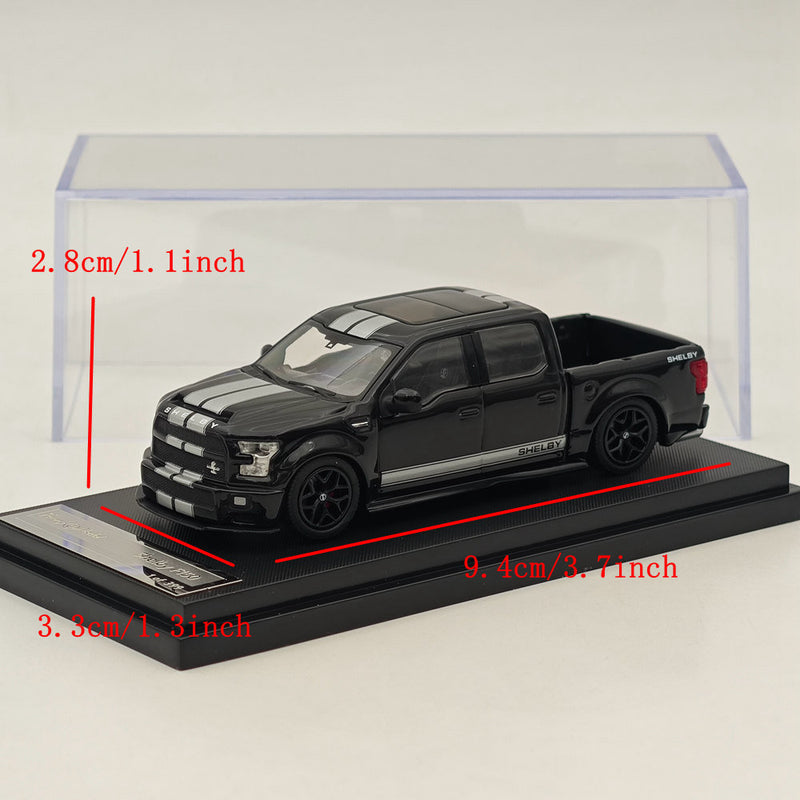 Funny Model 1/64 Scale Ford SHELBY F-150 Shelby Super Snake Pickup Diecast Black