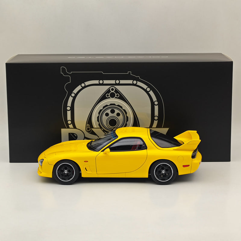 POLAR MASTER 1:18 Mazda RX-7 SPEED PLM22-002-1 Yellow Alloy Diecast Model Car