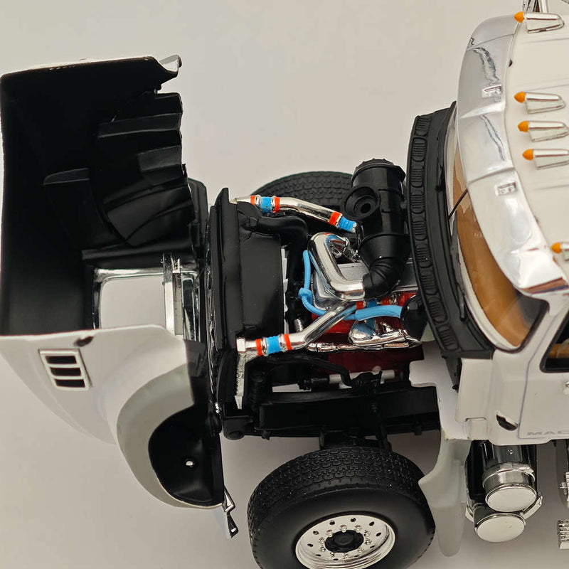 FIRST GEAR 1/34 Mack Granite W/McNeilus Rear Load Refuse Body with Trash Carts White 10-4295 DIECAST Model Truck Collection