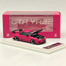 FH 1/64 Nissan Skyline GT-R VR32 Top Secret Carbon Hood Pink Diecast Model Car