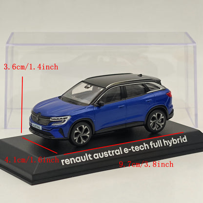 1/43 Norev Renault Austral E-tech Full Hybrid Diecast Model Cars Collection Blue