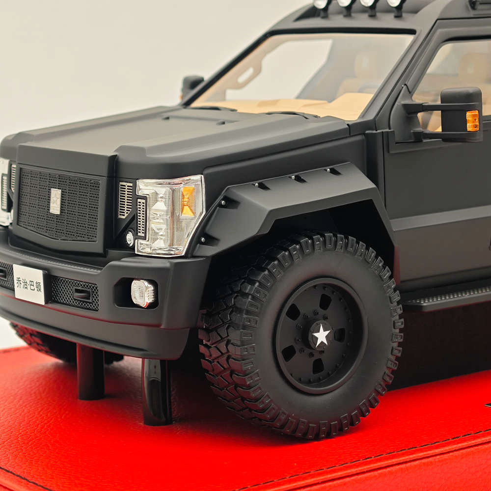 1/18 G-PATTON George S. Patton SUV Off-road Black Resin Car Model Limited  Collection Auto Gift