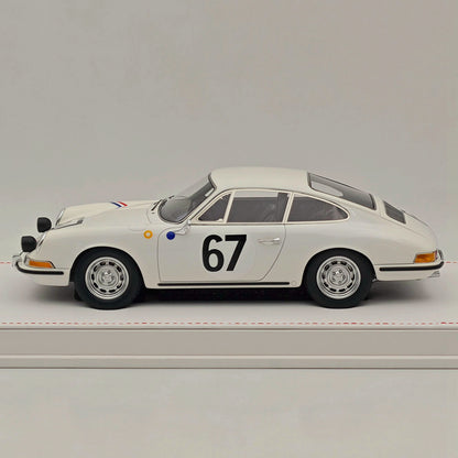 Ivy Merit 1/18 Porsche 911s 1967 Le Mans Blanc 67# Résine de collection de haute qualité