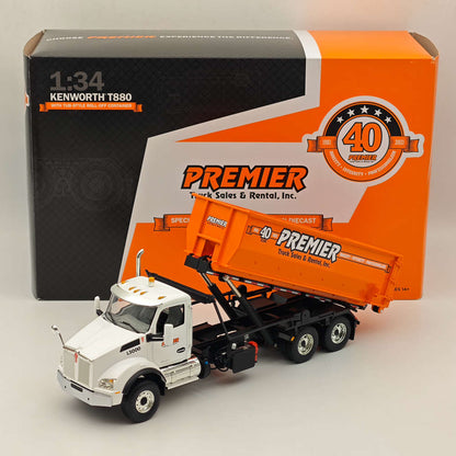 FIRST 1/34 KENWORTH T880 WITH TUB-STYLE ROLL-OFF CONTAINER 10-4241 DIECAST Truck