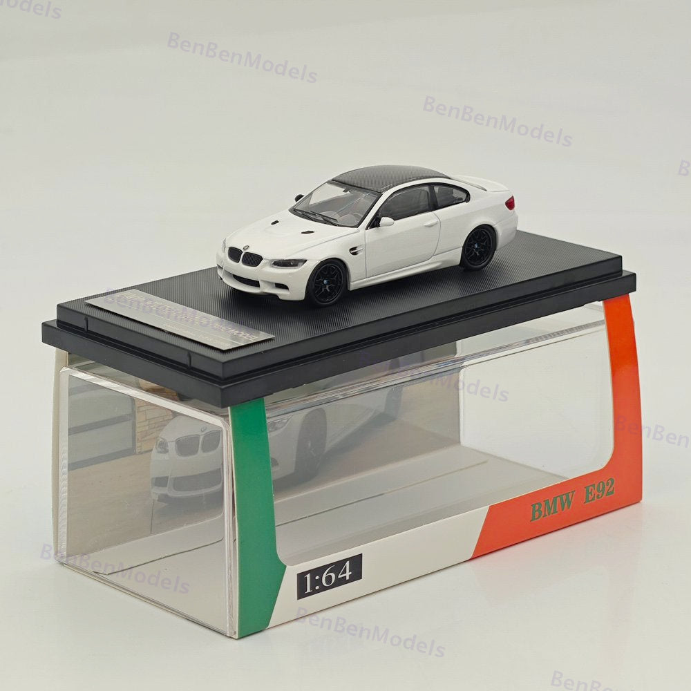 Fine model 1/64 BMW M3 E92 COUPE Diecast Model Car Limited Collection White