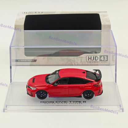 1/43 Hobby Japan HJD43 CIVIC TYPE R (FL5) RACING BLACK Package Diecast Car Model