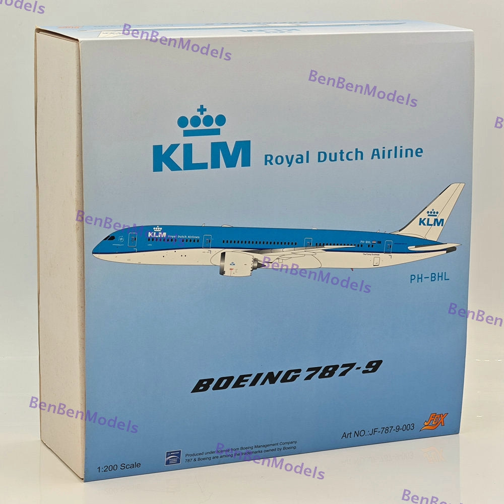 KLM ROYAL DUTCH AIRLINES BOEING 787-9 PH-BHA JF-787-9-003 Diecast Models 1/200