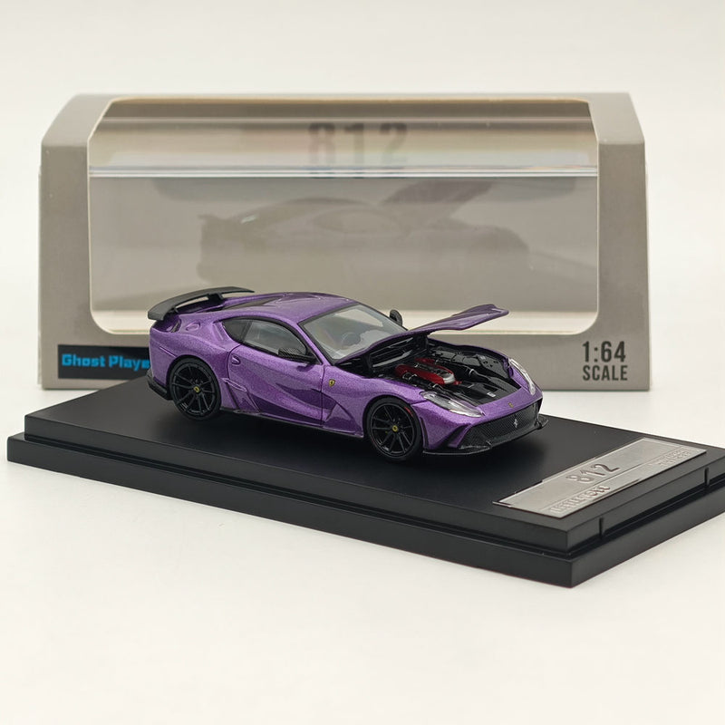 Little Toys 1/64 Ferrari 812 V12 Novitec Alloy Models Car Collection Purple