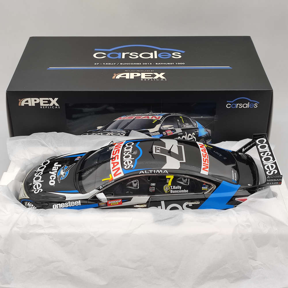 1/18 Apex Nissan Altima Carsales #7-T.Kelly/ Buncombe 2015 Bathurst 1000 AD80810 Diecast Models Car Limited Collection