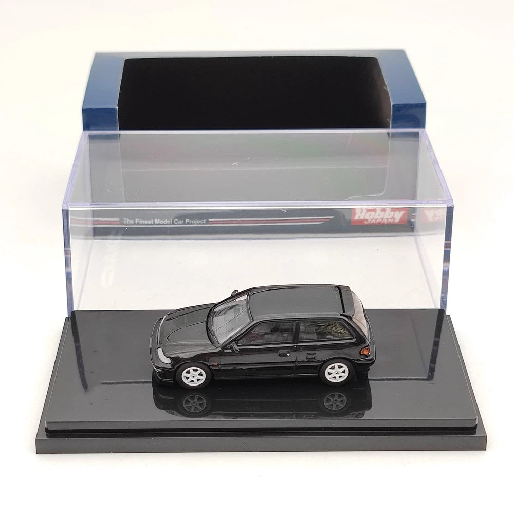 Hobby Japan 1:64 EF9 SiR Ⅱ Customized Version Black HJ641031CBK Diecast Model Toys Car Collection Gifts