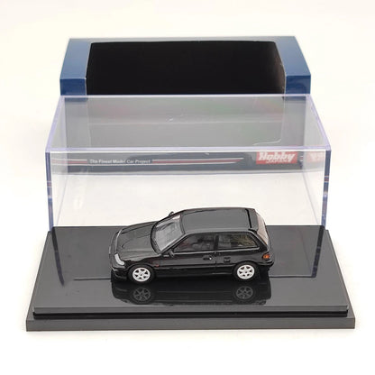 Hobby Japan 1:64 EF9 SiR Ⅱ Customized Version Black HJ641031CBK Diecast Model Toys Car Collection Gifts