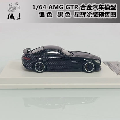 LMLF 1:64 Mercedes Benz AMG GTR Starlight Miniature Hobby Gifts Jouets moulés sous pression Collection de modèles de voitures