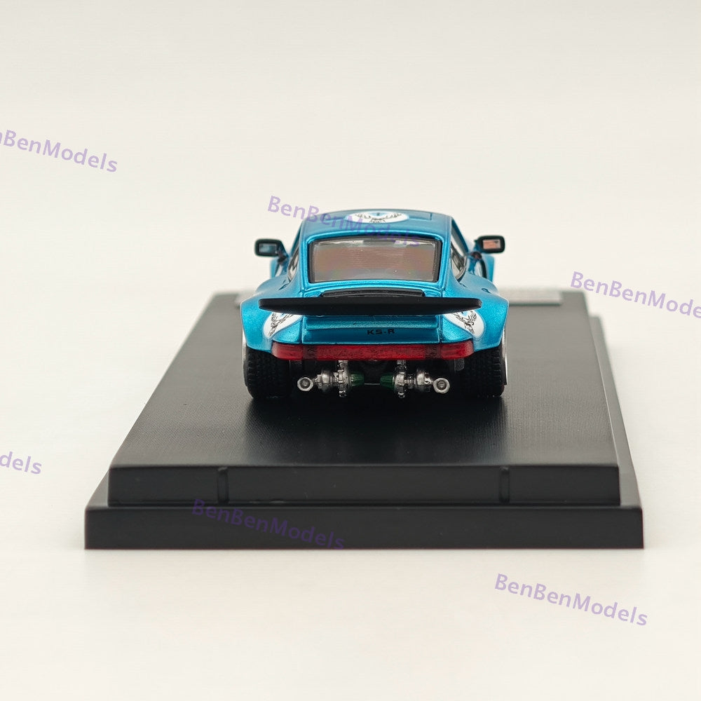 1/64 SW Carrera RSR 3.0/KS-R 911 Blue Diecast Metal Car Limited Collection