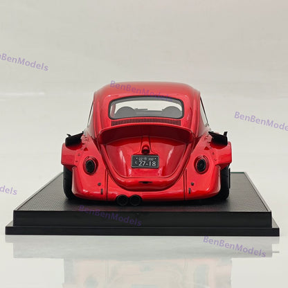1/18 Volkswagen VW Beetle Wide Body Coca-Cola RWB Robert Design Resin Car Red