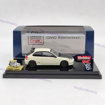 1/64 Hobby Japan TYPE R (EK9) With Engine Display Model HJ642016EW White US Stock