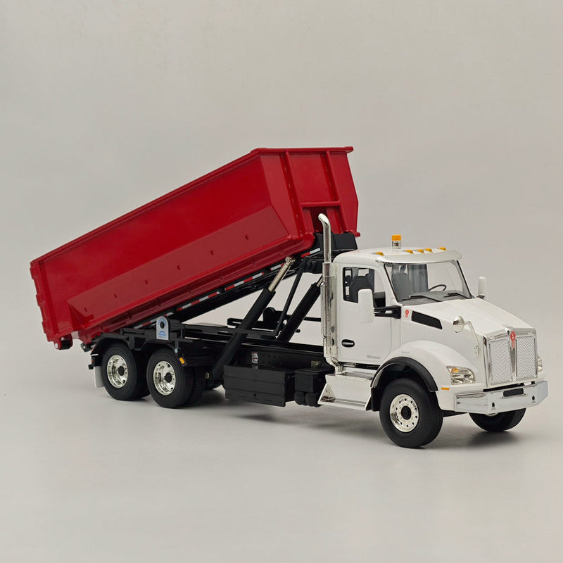 FIRST 1/34 KENWORTH T880 WITH TUB-STYLE ROLL-OFF CONTAINER Red 10-4251 Truck