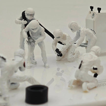 1/43 Scale F1 Pit Crew Resin Figures 12pcs Set for Racing Car Model Diorama