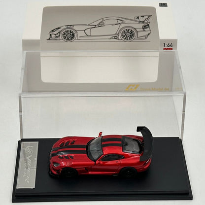 Hone Model 1/64 Viper MK3 ACR Magnetic Hood Racing Sports Diecast Model Car