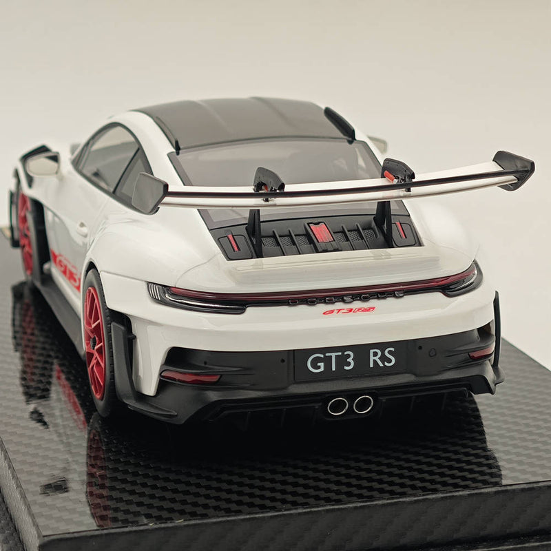 AI MODEL 1/18 Porsche 992 GT3 RS Resin High-Quality Limited Collection Car White