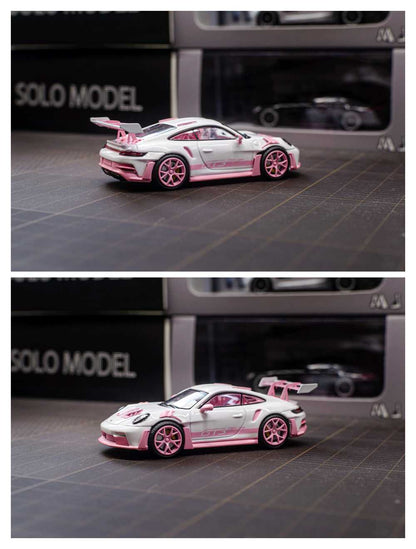 Porsche 911 GT3 RS miniature moulée sous pression à l'échelle 1/64, modèle de voiture de collection, cadeaux, édition limitée, prévente 
