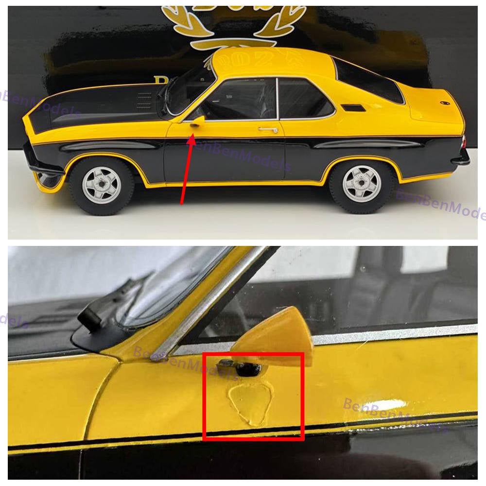 1:18 BOS Opel Manta TE2800 1975 Yellow/Black BOS068 Resin Car Limited Rare Used