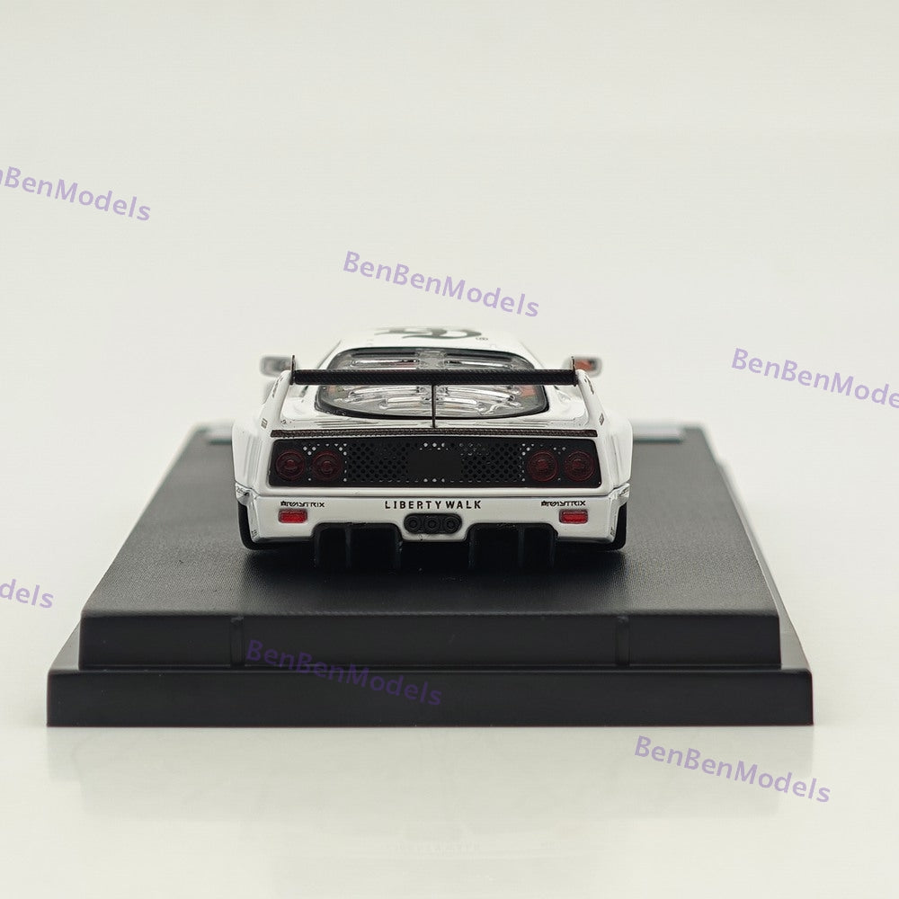 1/64 Ghost Player LBWK F40 #58 White Racing Sports Model Diecast Metal Car