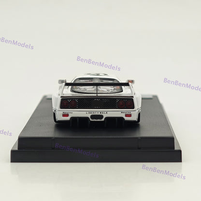 1/64 Ghost Player LBWK F40 #58 White Racing Sports Model Diecast Metal Car