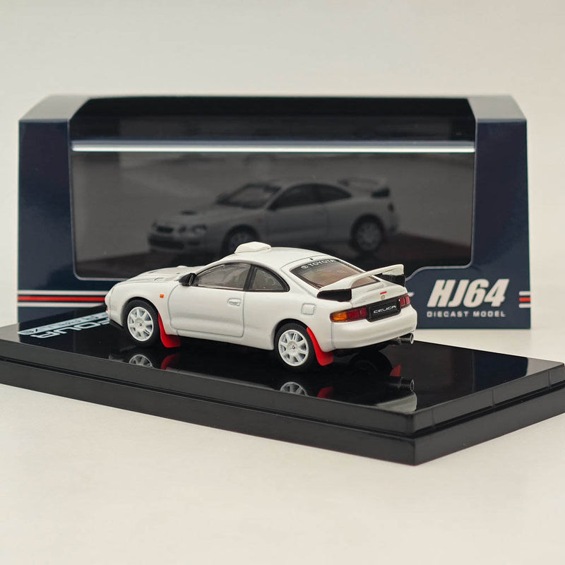 Hobby Japan 1/64 Toyota CELICA GT-FOUR WRC Edition (ST205) Customized Version / 8 Spokes Wheel HJ641064CW White Diecast Models Car Collection