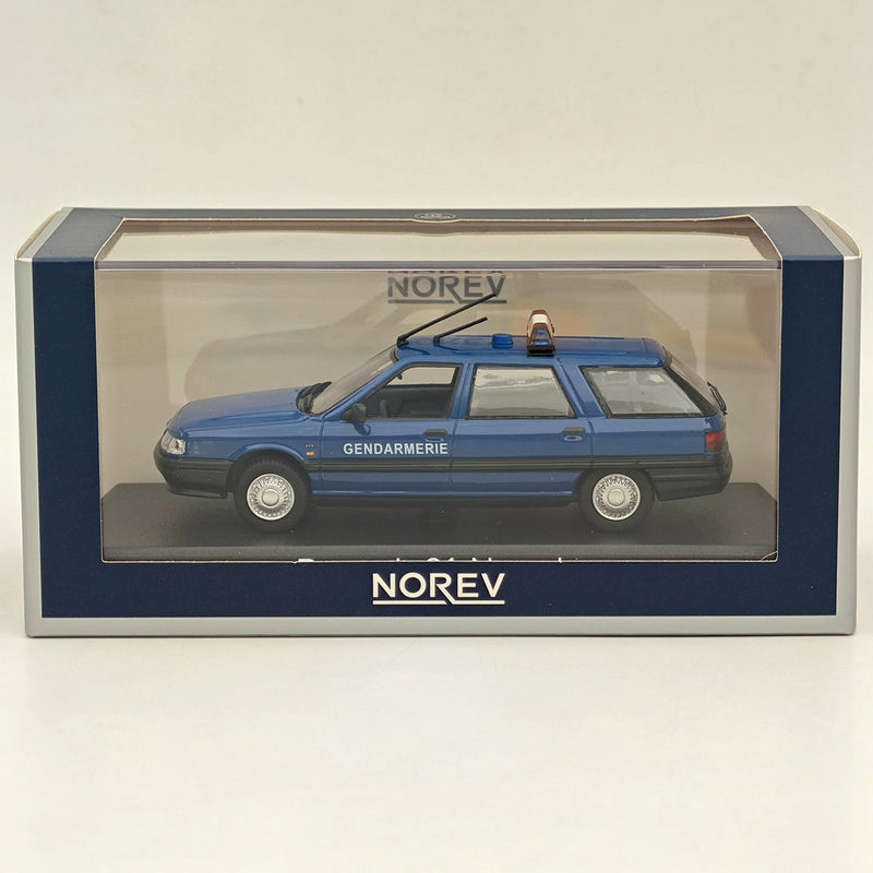 1/43 Norev Renault R21 Nevada 1994 Sw Station Wagon Gendarmerie Diecast Blue