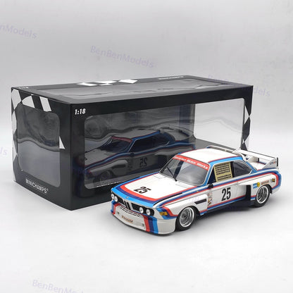 MINICHAMPS 1/18 Scale BMW 3.0 CSL #25 Xpand Rally Diecast Model Car Collection