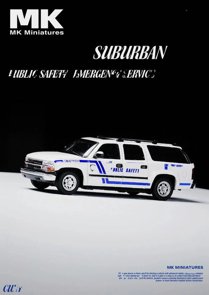 MK Miniatures 1/64 2003 Suburban Emergency Response Vehicle Diecast Model Car