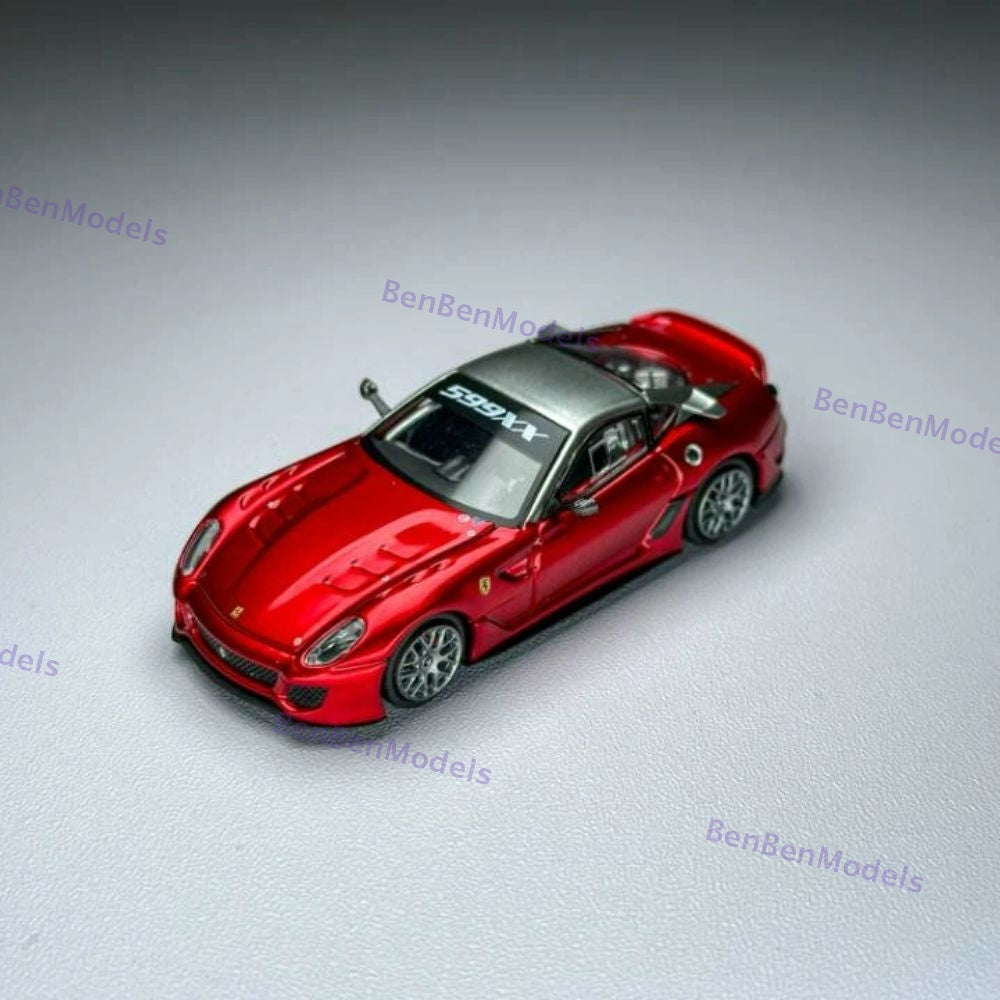 RM 1:64 Ferrari 599XX Racing Sports Model Diecast Car Model with Openable Hood