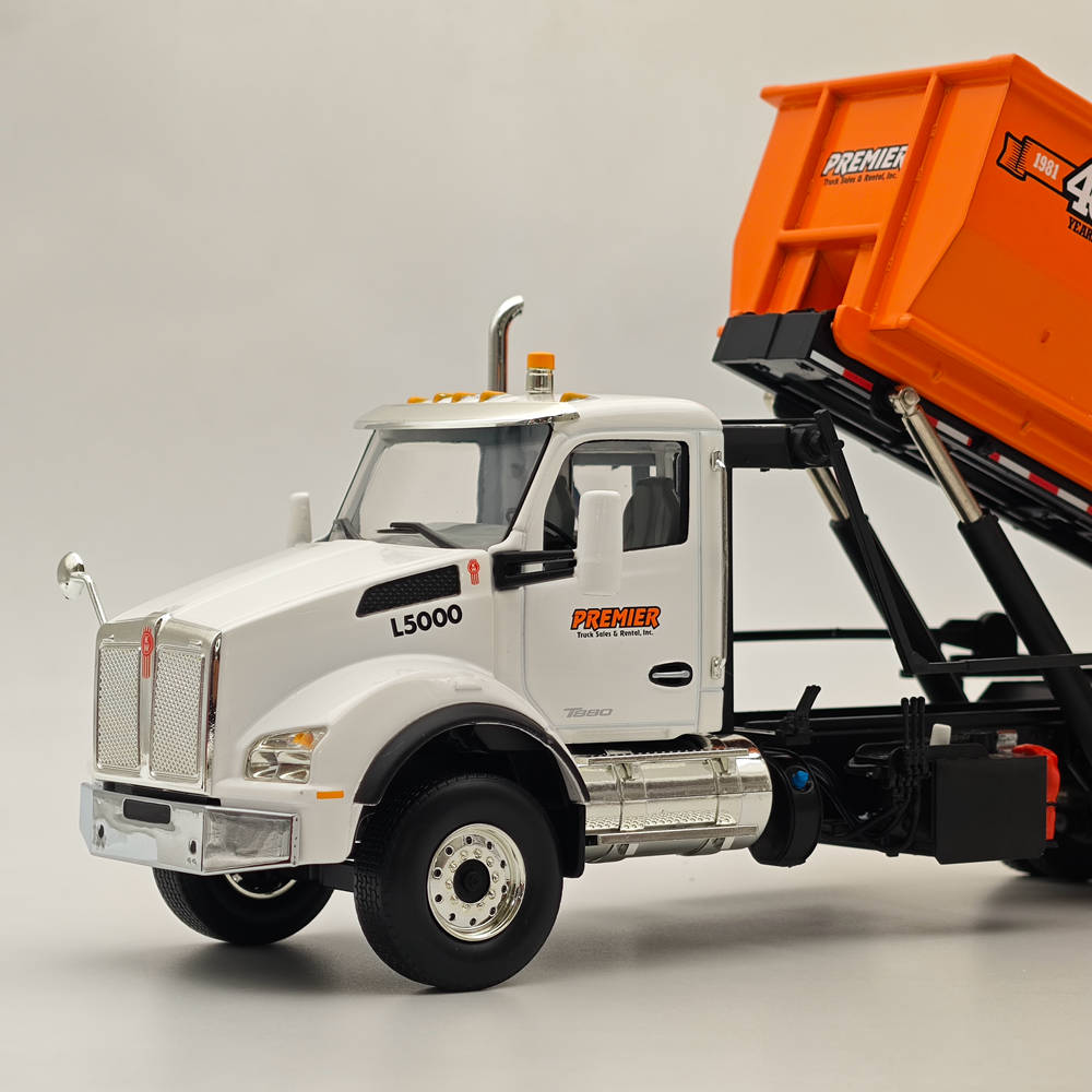 FIRST 1/34 KENWORTH T880 WITH TUB-STYLE ROLL-OFF CONTAINER 10-4241 DIECAST Truck