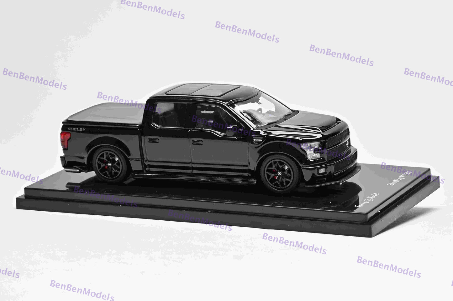 Funny 1:64 Ford F150 Shelby Super Snake Black Pickup Sport Truck Model Diecast Collect Car Pre-sale