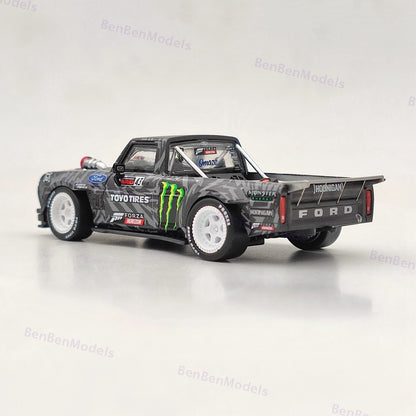 1:64 SW Ford Hoonitruck Ken block 1977 F-150 Pick Up Diecast Model Car Limited
