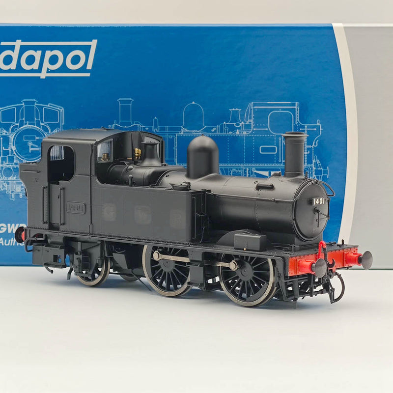 Dapol 7S-006-024 O Gauge 14xx Class 1401 Black With GWR Lettering - Locomotive