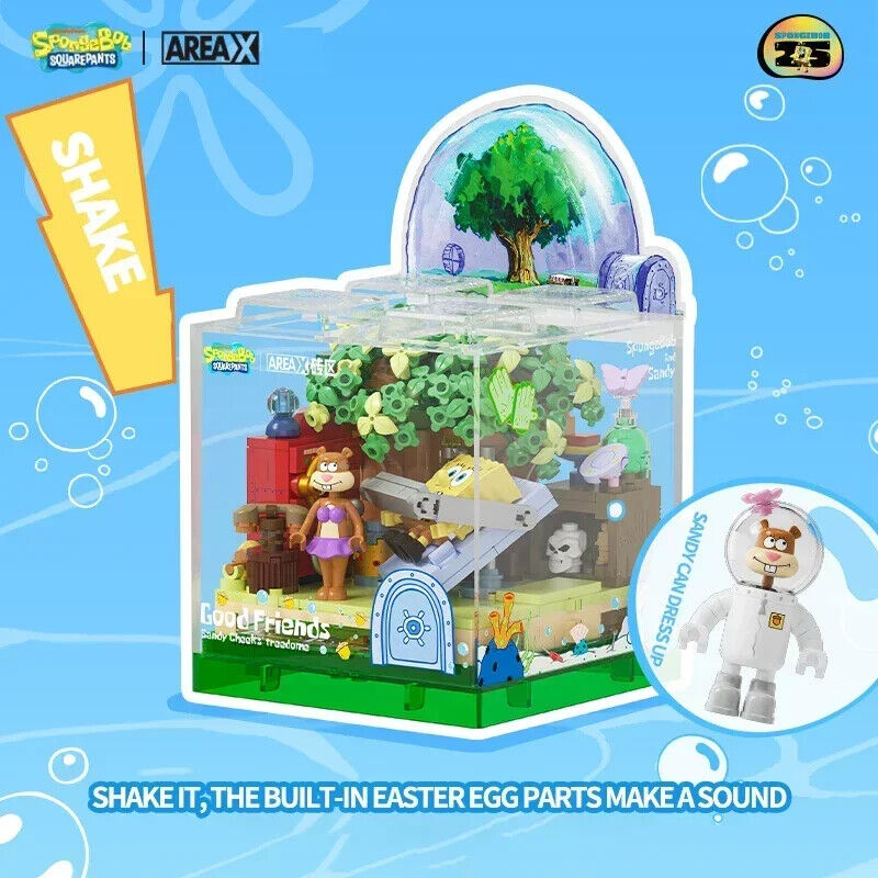 Spongebob Building Block Pineapple Restaurant Anchor House Tree House Room Brick