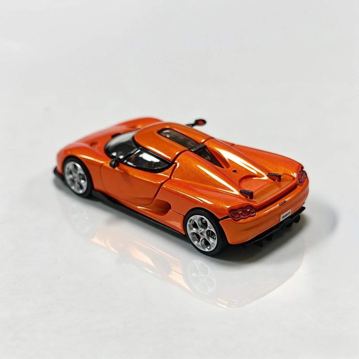 Rhino Model 1:64 Hypercar CC850 Orange Diecast Magnetic Hood Limited Collectible