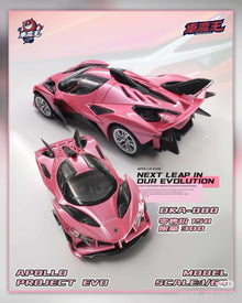 Demon King 1:64 for Project EVO Candy Pink 2026 CoolCarShow Shenzhen Exclusive Diecast Car Models Toys Gifts