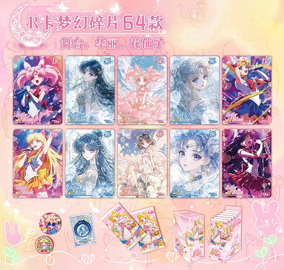 Sailor Moon 18 Pack 90 Trading Card Booster Box Cosmos Anime CCG First Club Card