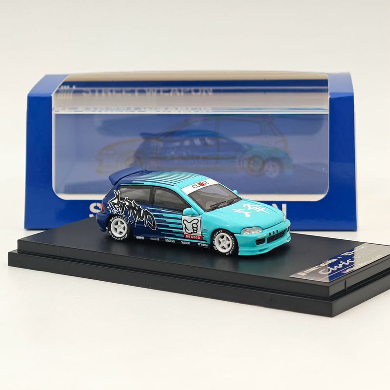 1:64 SW Honda Civic EG6 Kanjozoku FALKEN limited499 Diecast Model Car