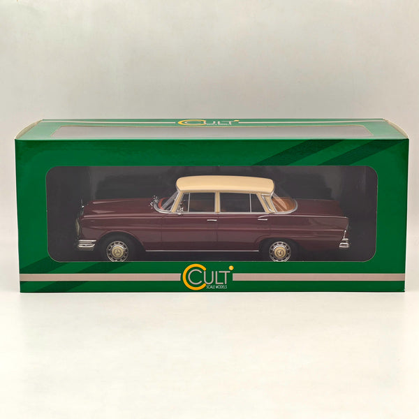 CULT 1:18 Mercedes-Benz 220SE W111 1966 roof CML151-2 Resin Model Car Red/White