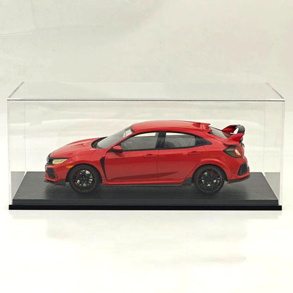 1:18 Diecast Model Display Box Acrylic Protector Dustproof Carbon Fiber Base
