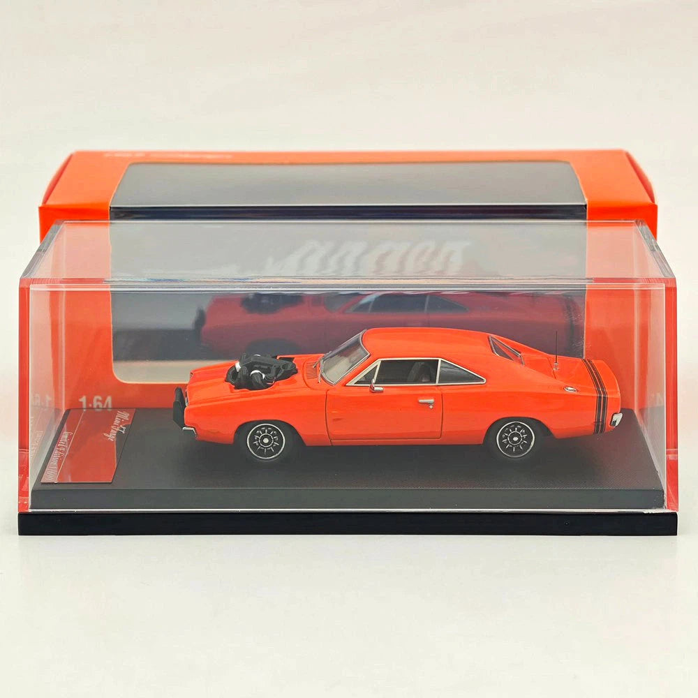 Mini Forge 1:64 1969 Charger RT style General Lee / with 1600 HP Twin-Turbo LS Diecast Motor Limited Edition Diecast Model Car