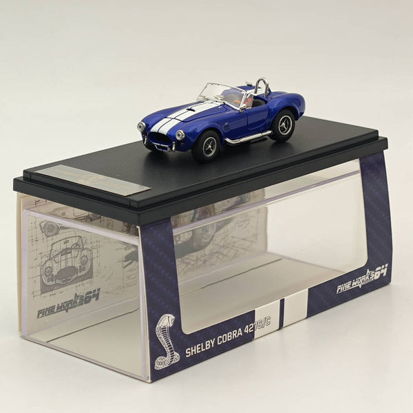 1/64 Fine Works Ford SHELBY COBRA 427S/C Blue Limit 999pcs Diecast Models Car