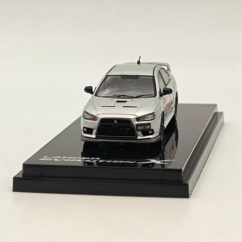 1/64 Hobby Japan Mitsubishi Lancer Evolution X RALLIART Cool Silver Metallic