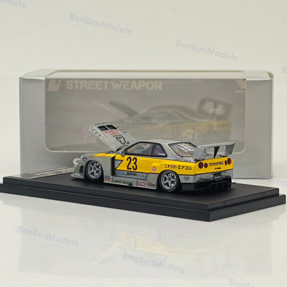 1:64 SW LBWK ER34 #23 Flash Raw Special Version Diecast Model Car Limited
