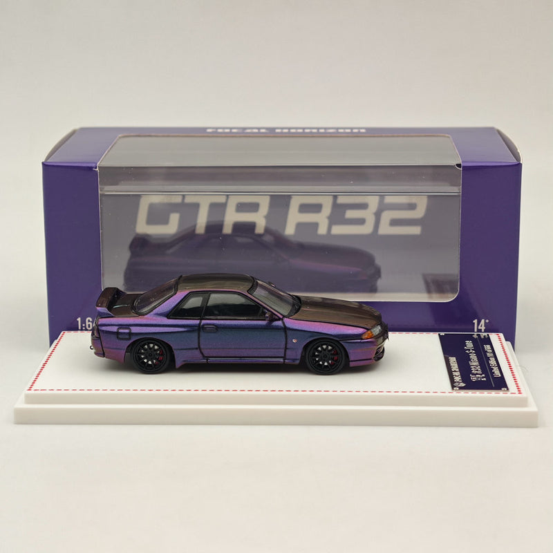 1:64 FH Nissan Skyline GTR R32 Nismo S-Tune Sports Purple Model Diecast Metal Collection Auto Gift